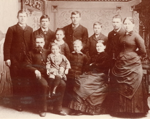 c 1884 John & Elizabeth Bullis family