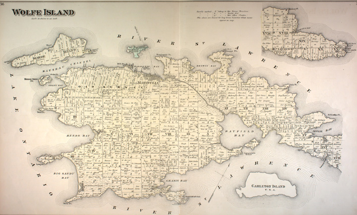 1878 map Wolfe Island ON
