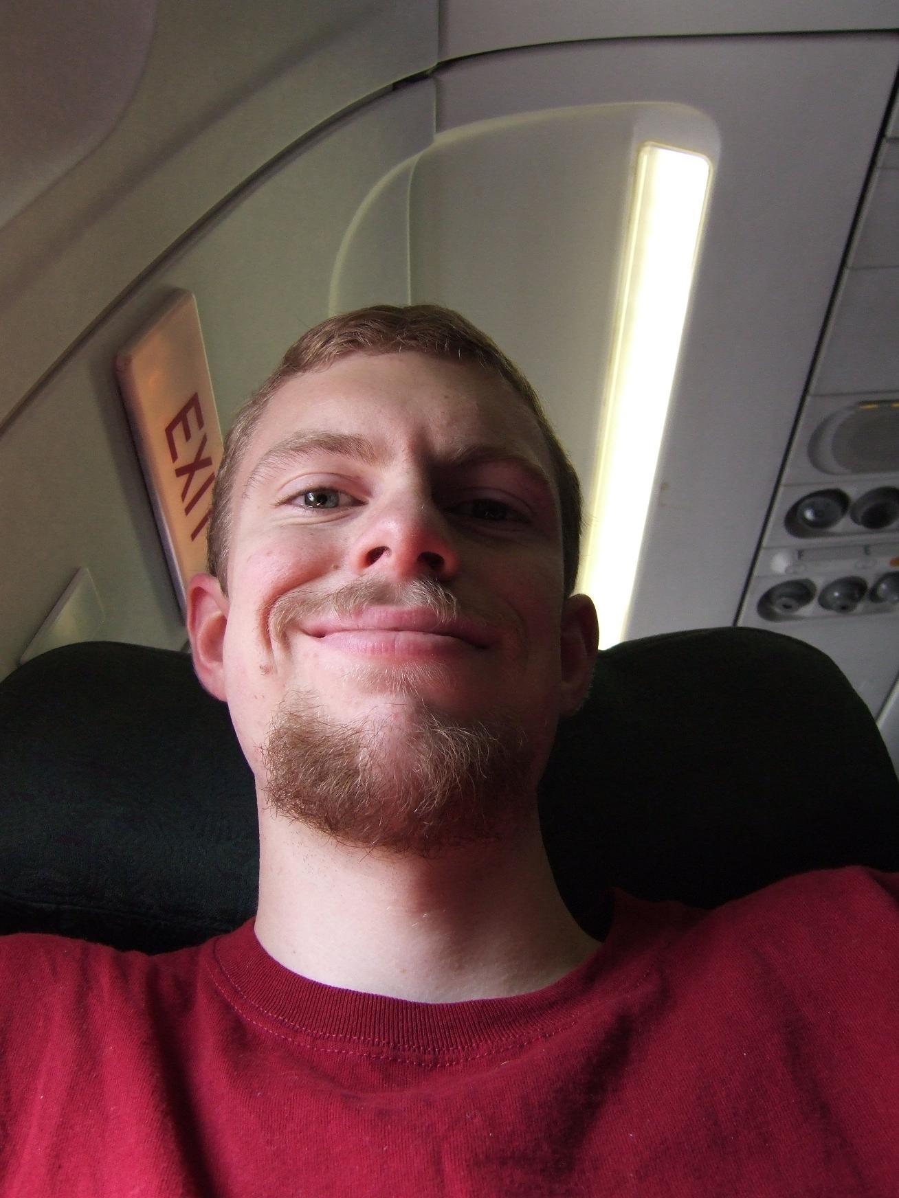 Michael on flight to Israel