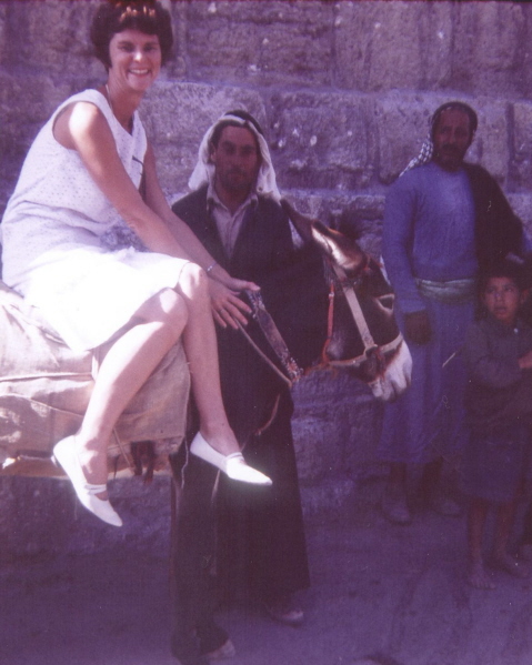 Marne on a donkey